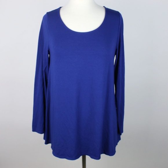 SOFT SURROUNDINGS Scoop Neck Tunic Top MEDIUM - Picture 2 of 5